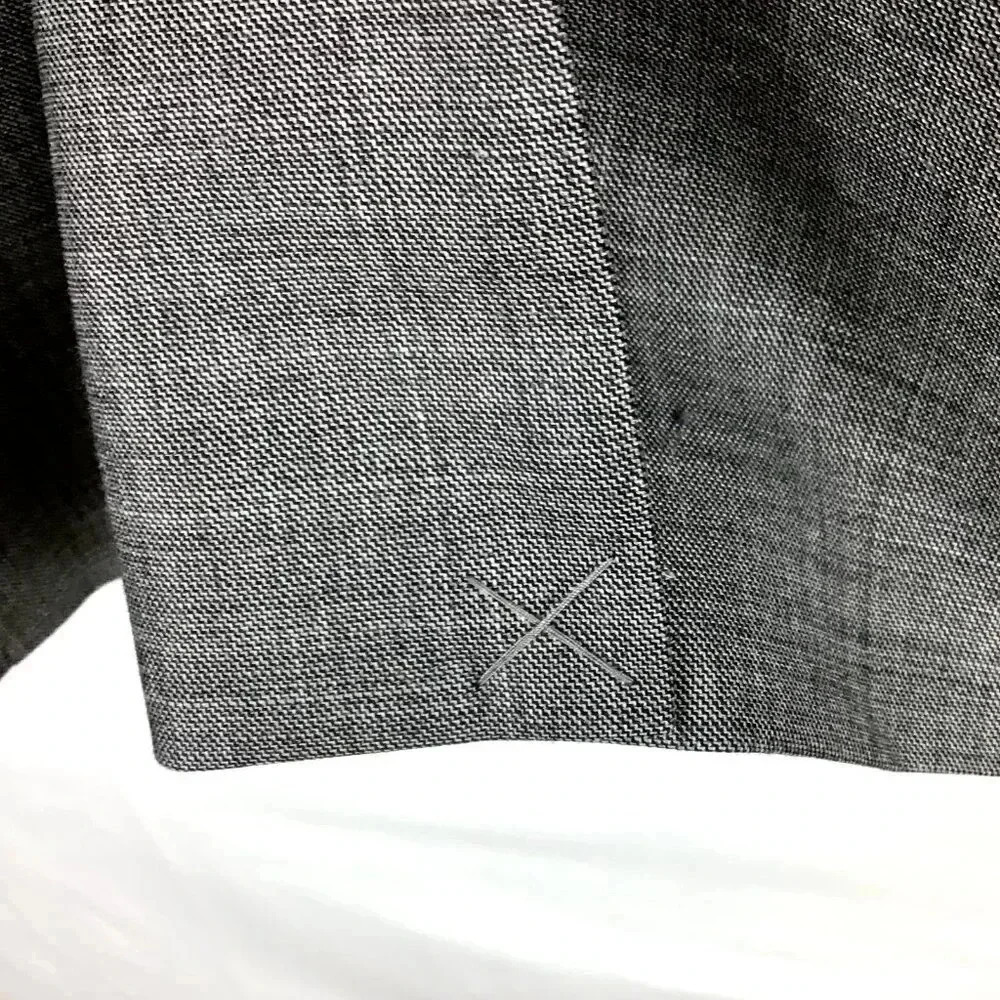Men's Chaps Sport Coat Jacket Blazer 44L Long 100% Wool Heathered Gray Vented - Picture 8 of 10